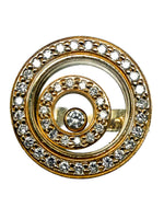 Laden Sie das Bild in den Galerie-Viewer, Ring 750er Gelbgold mit beweglichen Diamanten
