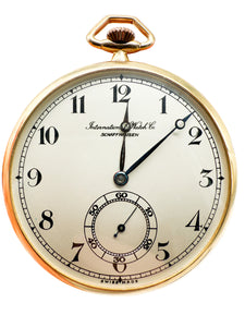 IWC Taschenuhr, Gelbgold 14K, 1927-30