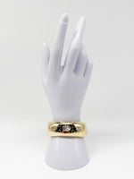 Laden Sie das Bild in den Galerie-Viewer, 14K Gelbgold Armband mit Mondstein und Saphir, 39,6g

