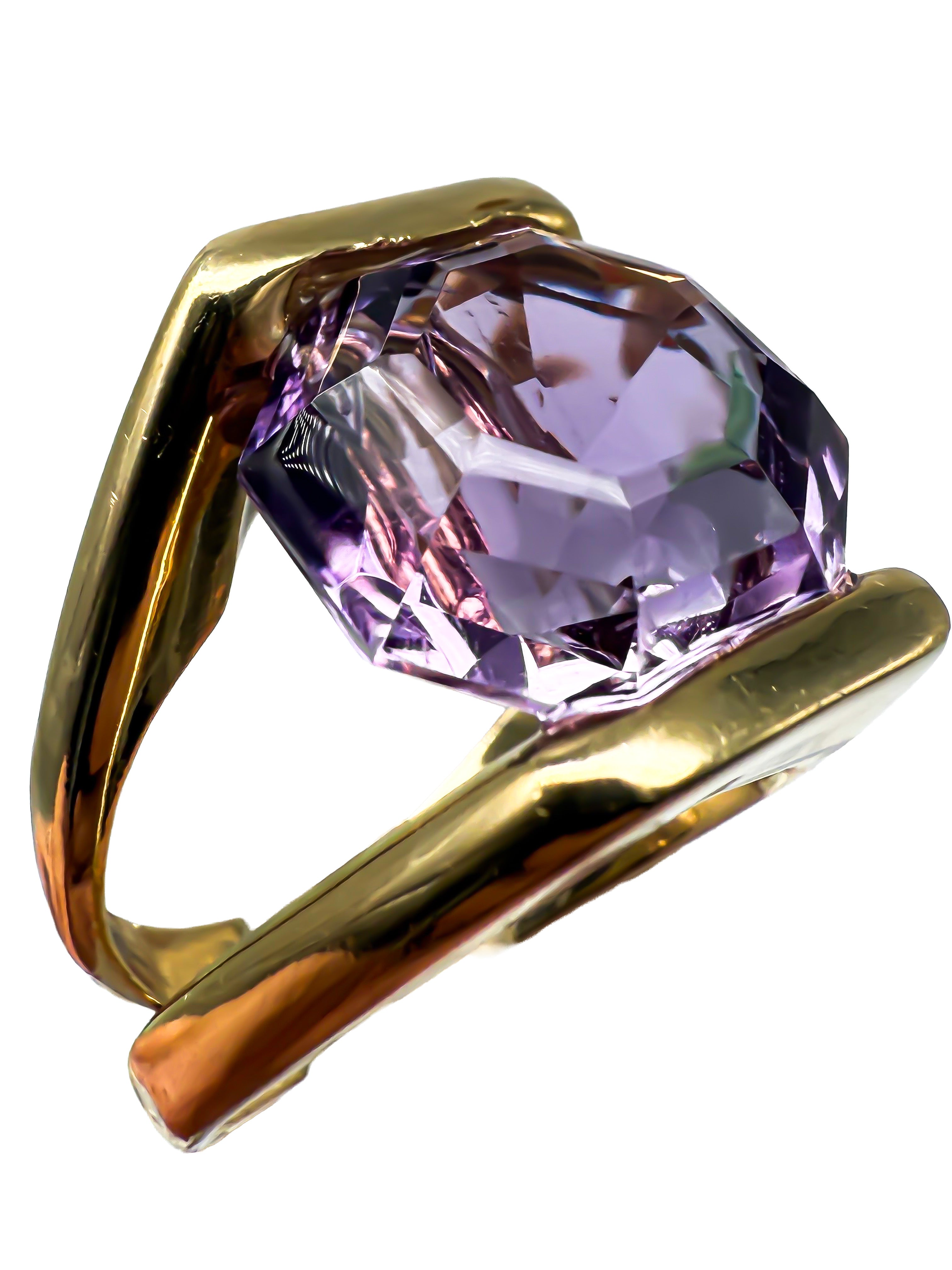 Ring 750er Gelbgold mit Amethyst