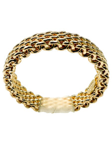 Tiffany & Co Somerset 18K Gelbgold schmaler Mesh Ring