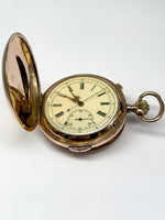 Laden Sie das Bild in den Galerie-Viewer, Taschenuhren Gelbgold 14K, Chronograph, mit Repetition
