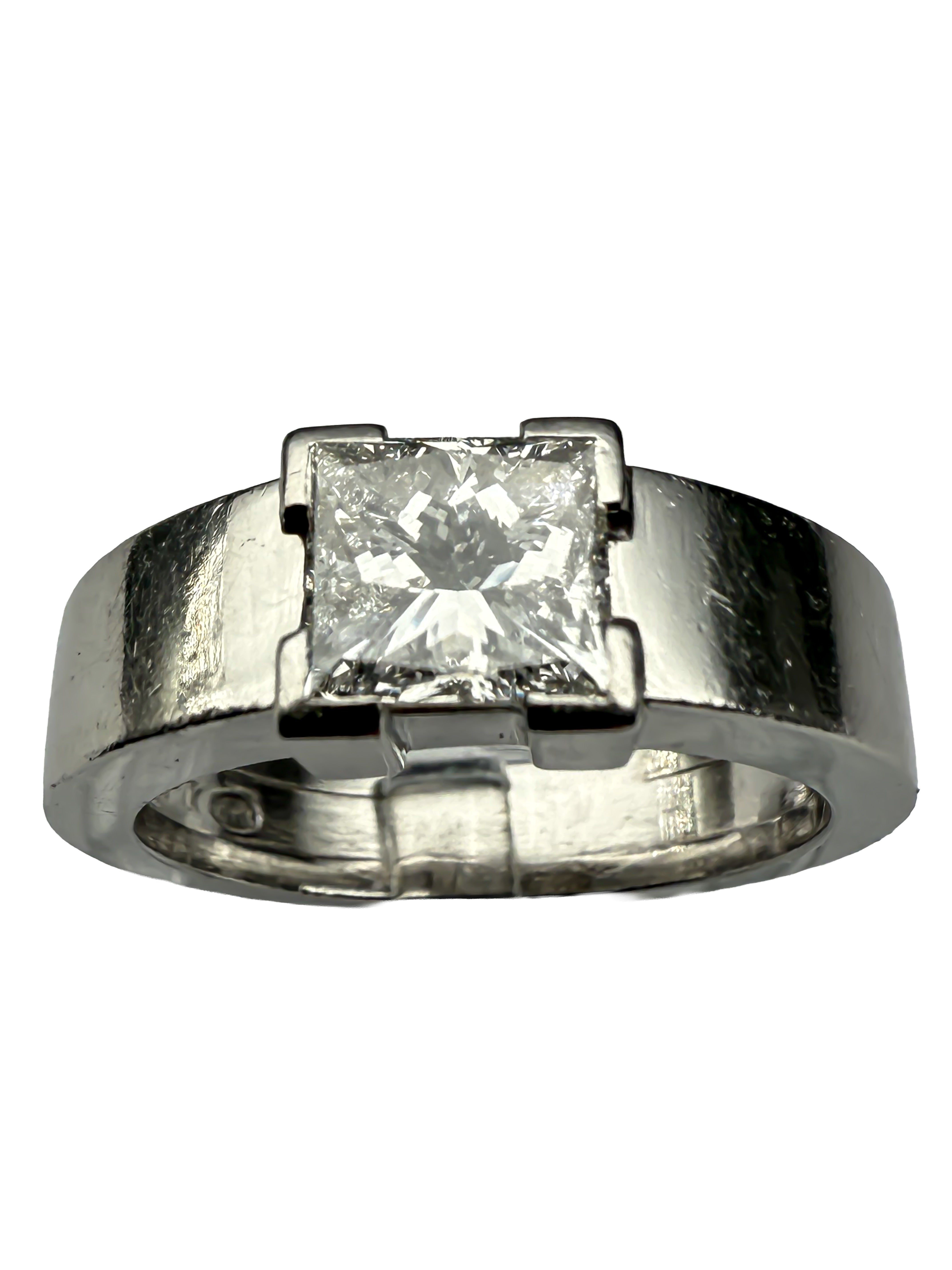 Ring Platin 950er mit Diamanten mit Zertifikat