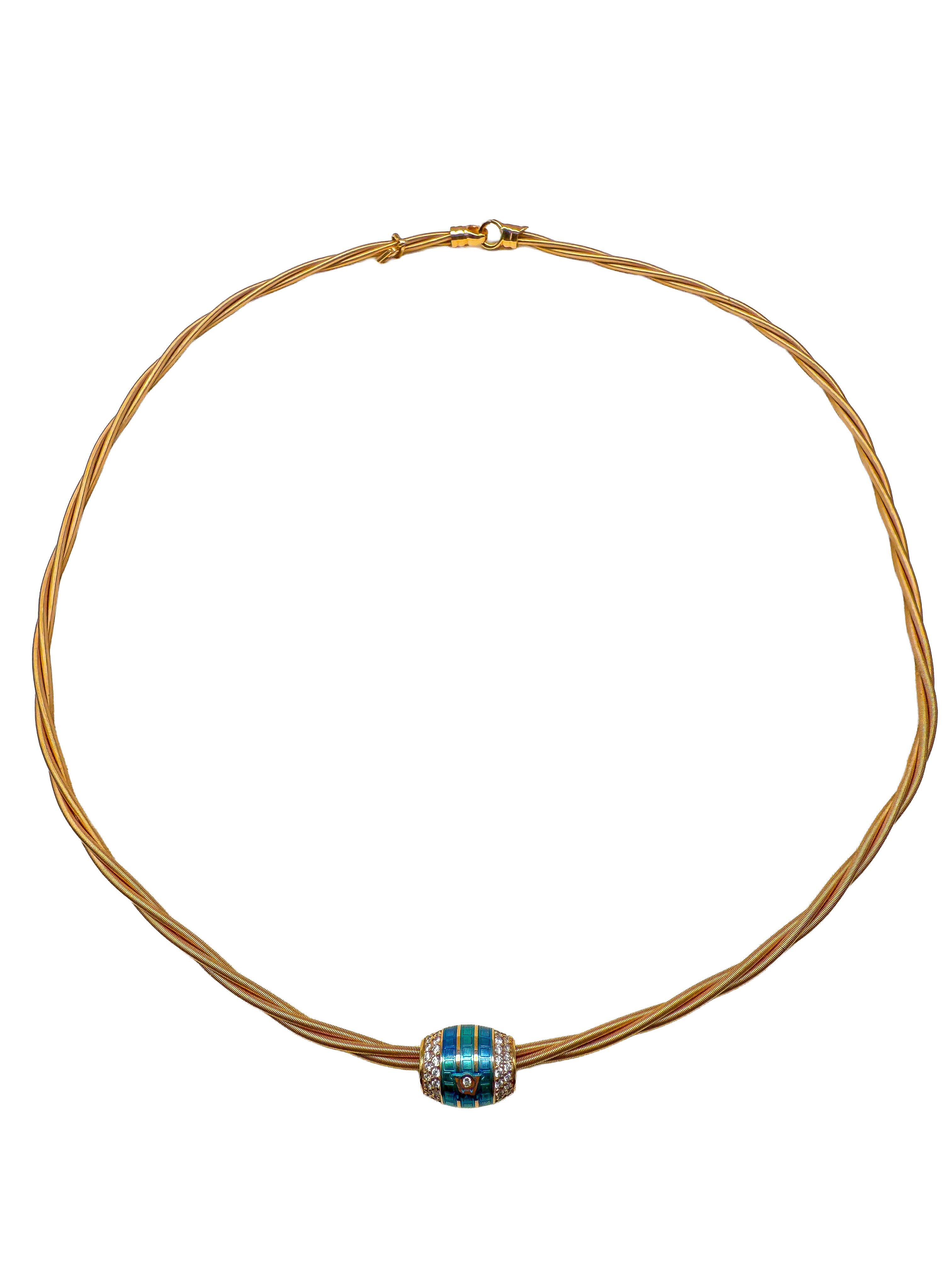 Wellendorff 750er Gelbgold Anhänger und Ronde