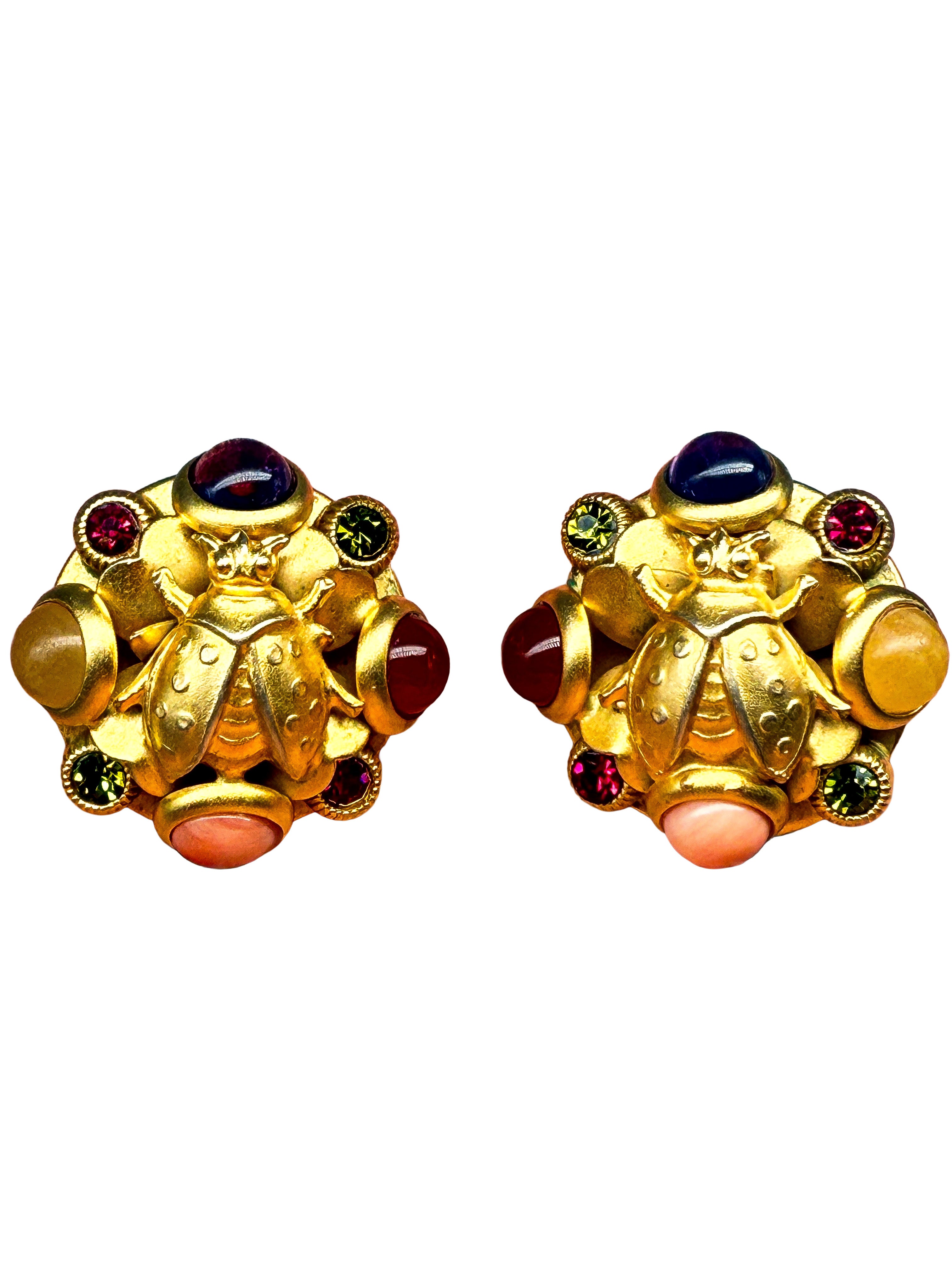 Natasha Stambouli, Modeschmuck, Ohrringe, vergoldet