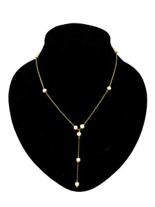 Gold Halskette mit Perlen 750er