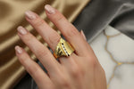 Laden Sie das Bild in den Galerie-Viewer, 750er Gelbgold Ring mit Diamanten
