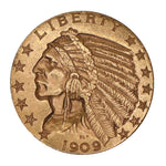 Laden Sie das Bild in den Galerie-Viewer, 5 $ Indian Head (D) / Indianer (1909)
