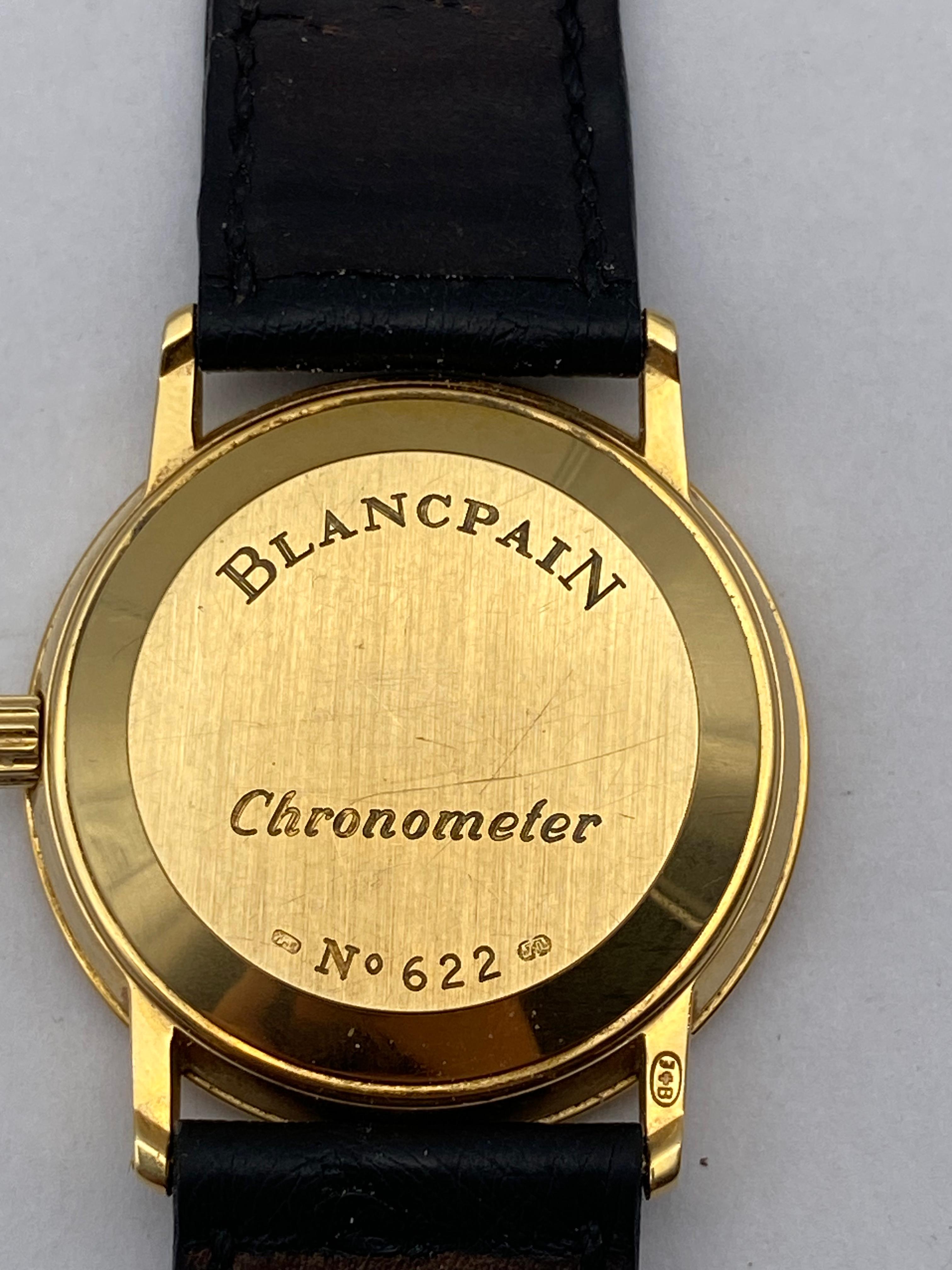 BLANCPAIN Villeret Ultraflach; Chronometer Gold 750; 1195-1418C-55