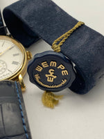 Laden Sie das Bild in den Galerie-Viewer, Original Wempe Chronometer Werke Herren Uhr in 750 Gelbgold
