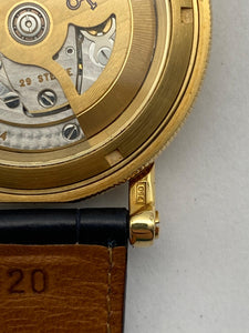 Original Wempe Chronometer Werke Herren Uhr in 750 Gelbgold