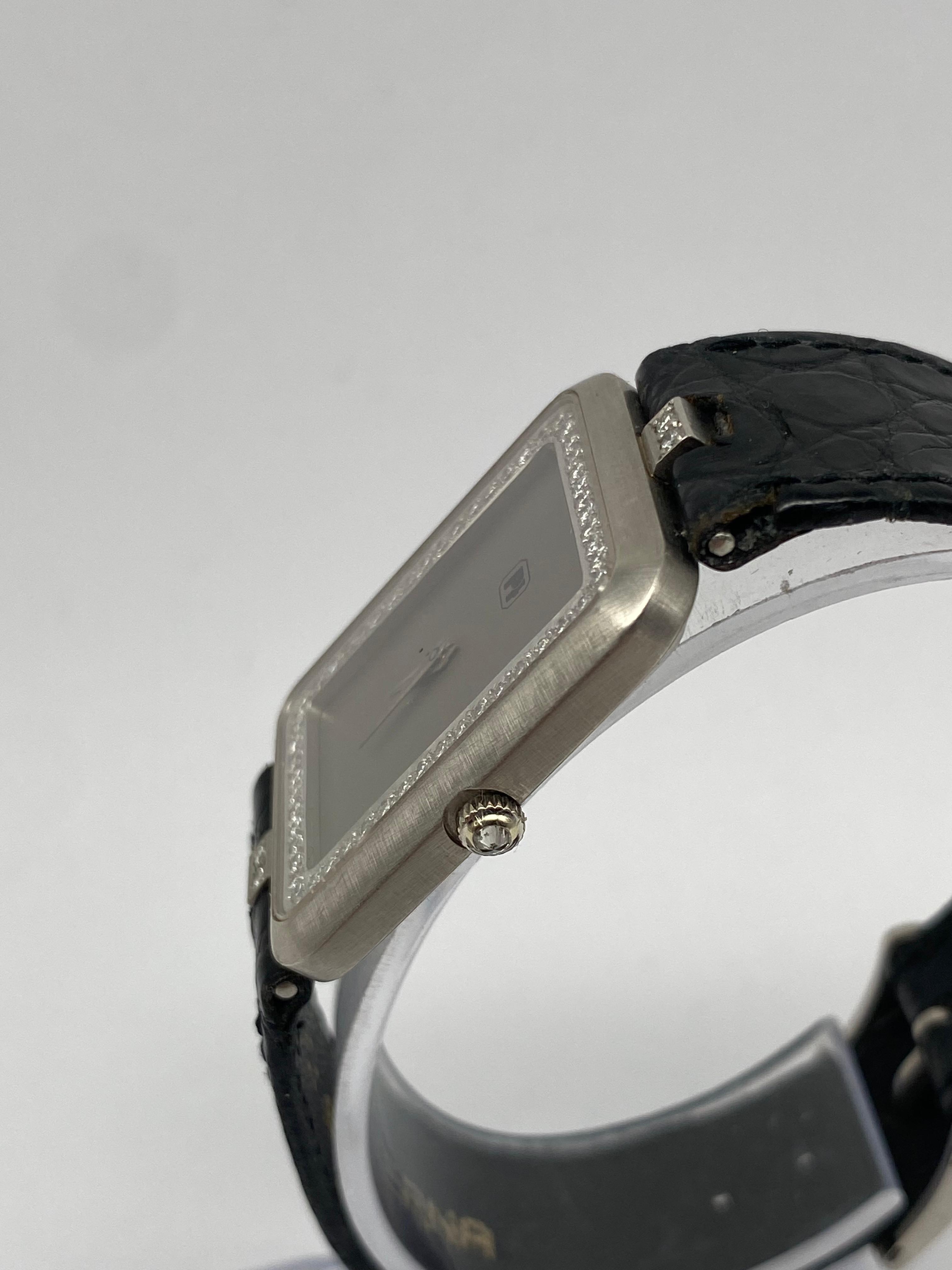 Armbanduhr Platin 950 mit Diamanten besetzt