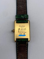 Laden Sie das Bild in den Galerie-Viewer, Cartier Tank Vermeil, Silber 925er, vergoldet, Quarz, 590005
