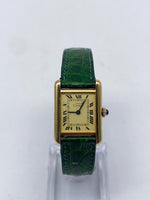 Laden Sie das Bild in den Galerie-Viewer, Cartier Tank Vermeil, Silber 925er, vergoldet, Quarz, 590005

