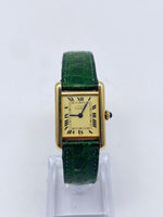 Laden Sie das Bild in den Galerie-Viewer, Cartier Tank Vermeil, Silber 925er, vergoldet, Quarz, 590005
