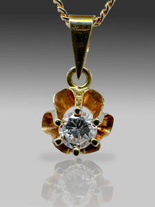 Anhänger mit Gelbgold, 585er mit Diamanten ca. 0,2ct Diamanten