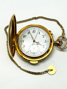 Taschenuhr mit Minutenrepetition, Gelbgold 18K