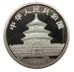 Laden Sie das Bild in den Galerie-Viewer, China 10 Yuan Silbermünze – Panda 1990, 1 oz
