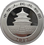 Laden Sie das Bild in den Galerie-Viewer, China 10 Yuan Panda 2012 – 1 oz Silbermünze
