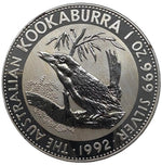 Laden Sie das Bild in den Galerie-Viewer, Australien 1 Dollar 1992 – Kookaburra Silbermünze 1 oz
