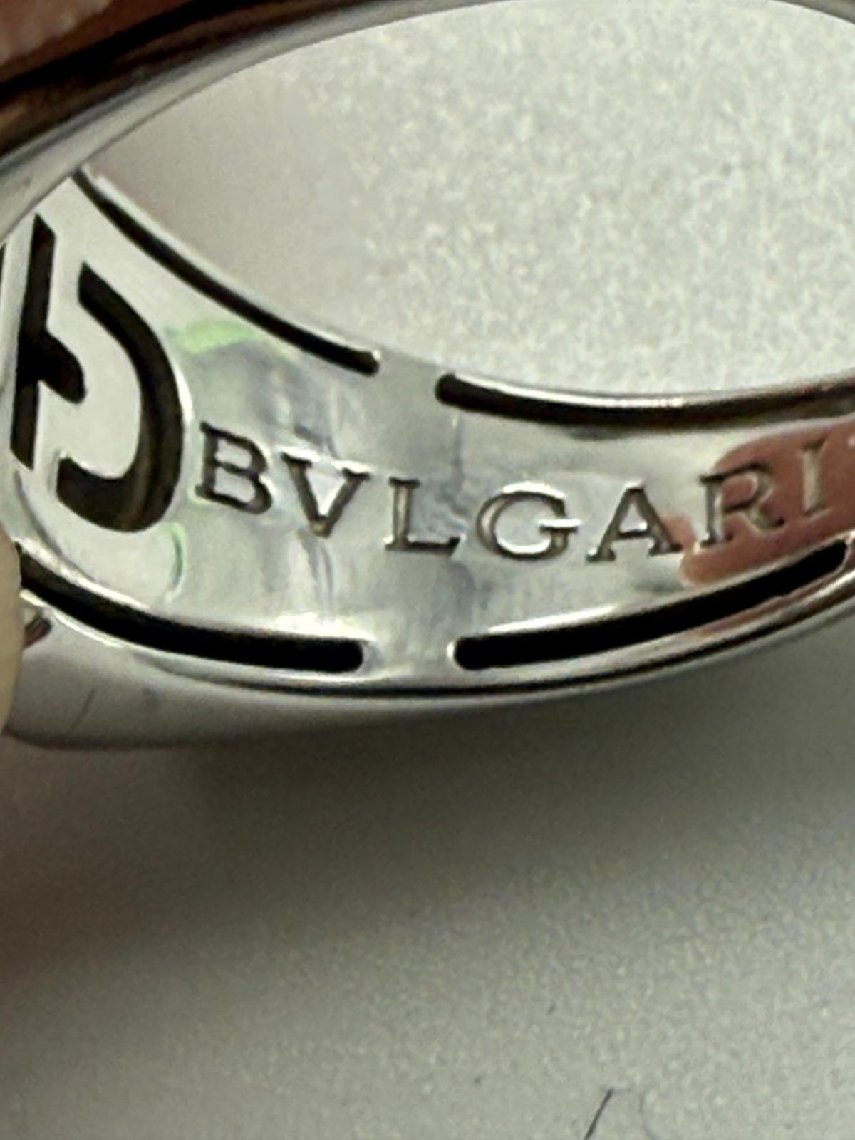 Bulgari Ring mit Diamanten 750er Weißgold