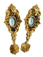 Laden Sie das Bild in den Galerie-Viewer, Gold 585 Ohrstecker mit Aquamarin
