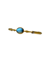 Laden Sie das Bild in den Galerie-Viewer, Vintage Gold 22 Karat Armreif mit Tauben &amp; Mondstein
