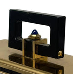 Laden Sie das Bild in den Galerie-Viewer, Cartier Tischuhr mit Wecker im Art-Deco Stil 10x9x3.2 cm
