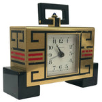 Laden Sie das Bild in den Galerie-Viewer, Cartier Tischuhr mit Wecker im Art-Deco Stil 10x9x3.2 cm
