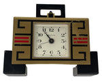 Laden Sie das Bild in den Galerie-Viewer, Cartier Tischuhr mit Wecker im Art-Deco Stil 10x9x3.2 cm
