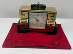 Laden Sie das Bild in den Galerie-Viewer, Cartier Tischuhr mit Wecker im Art-Deco Stil 10x9x3.2 cm
