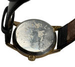 Laden Sie das Bild in den Galerie-Viewer, Vintage Omega Armbanduhr mit Lederarmband Gold
