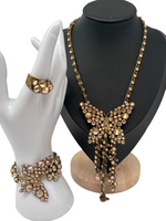 Laden Sie das Bild in den Galerie-Viewer, Konplott Lost Garden Schmucksett Collier, Kette &amp; Armband Kupfer
