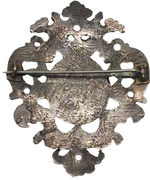Laden Sie das Bild in den Galerie-Viewer, Antike Silber Brosche Putto Barock 1823 25.6 g
