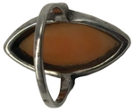 Laden Sie das Bild in den Galerie-Viewer, Antiker Silber 925 Ring mit Kamee &amp; Granat 3,9 g
