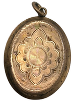 Laden Sie das Bild in den Galerie-Viewer, Antikes Medaillon Gold dubliert mit aufklappbarem Fach 4.6 g
