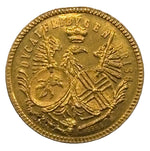 Laden Sie das Bild in den Galerie-Viewer, Goldmünze 999,9 Gold – Historische Darstellung mit Wappen &amp; Doppeladler – 3,7 g
