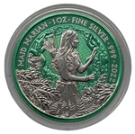 Laden Sie das Bild in den Galerie-Viewer, Maid Marian 2022 – 1 oz Silber 999 – grün veredelt
