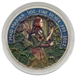 Laden Sie das Bild in den Galerie-Viewer, Maid Marian 2022 – 1 oz Silber 999 – vollkoloriert

