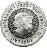 Laden Sie das Bild in den Galerie-Viewer, 2022 Tokelau 5 Dollars Bull and Bear 1 oz Silber
