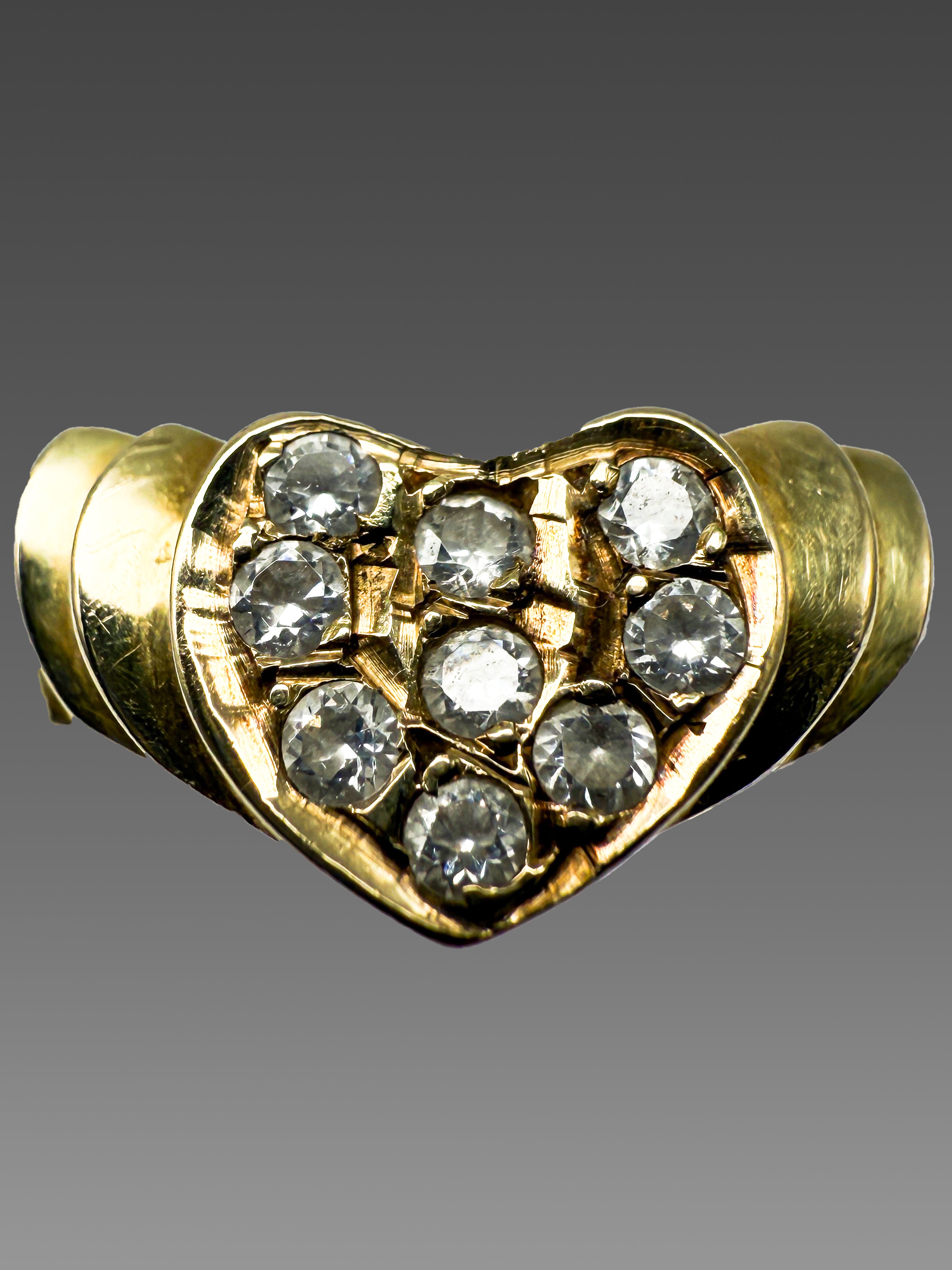 Ring 585er Gelbgold mit 0,2ct Diamanten