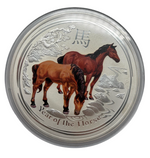 Laden Sie das Bild in den Galerie-Viewer, Australien 1 Dollar 2014  10 Oz Year of the Horse
