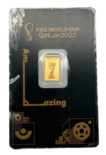 Laden Sie das Bild in den Galerie-Viewer, Pamp Fifa World Cup Qatar 2022 1 g Goldbarren

