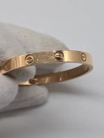 Laden Sie das Bild in den Galerie-Viewer, Cartier "Love" Armband - 18K Rosegold - Klassisches Modell (Full Set)
