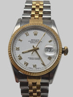 Laden Sie das Bild in den Galerie-Viewer, Rolex Datejust 36mm - Referenz: 16233 aus dem Jahr 1994 (Defekt)
