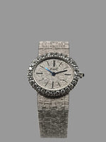 Laden Sie das Bild in den Galerie-Viewer, Piaget Damenuhr 26mm - 18K Weißgold Diamantlünette - Ref.: 9804 A6
