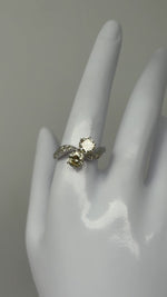 Laden und Abspielen von Videos im Galerie-Viewer, 585er Weißgold Ring mit Diamanten
