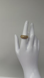 Laden und Abspielen von Videos im Galerie-Viewer, Bulgari Ring 750er Gelbgold mit Diamanten
