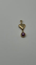 Laden und Abspielen von Videos im Galerie-Viewer, 750er Gelbgold Anhänger mit Amethyst
