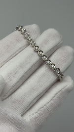Laden und Abspielen von Videos im Galerie-Viewer, 750er Weißgold Tennisarmband mit Diamanten
